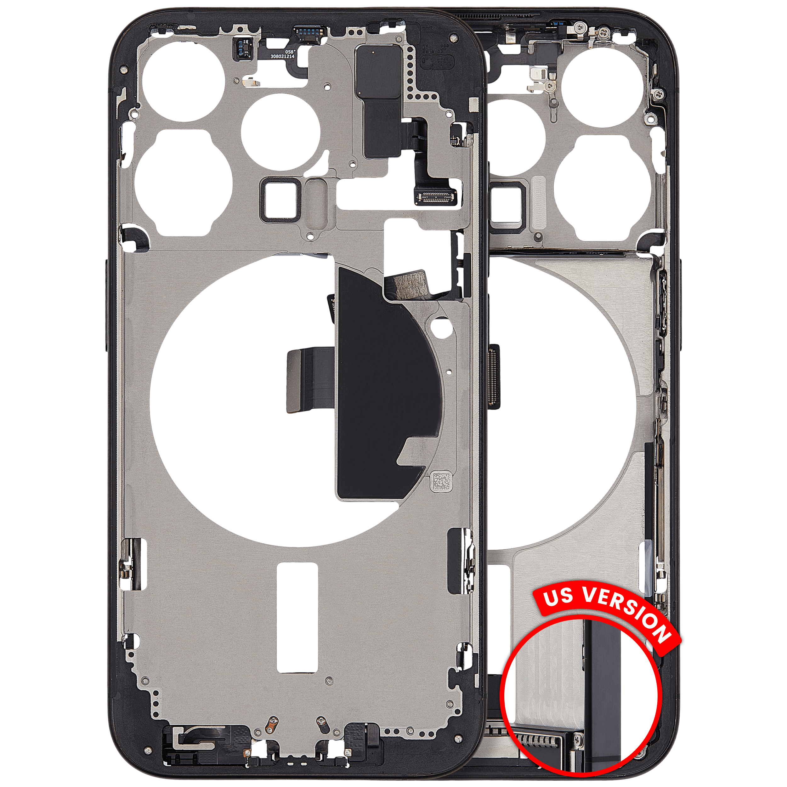 Original Apple-Ausbau C gebraucht – iPhone 15 Pro US Version Rahmen Schwarz