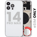 Backcover-Rahmen Kleinteile iPhone 14 Pro Max Silber Gebr. OEM Pull B