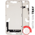 Midframe/Frame with Small Parts for iPhone 14 Plus (EU/Global Version) (Used OEM Pull, Quality B) (Starlight)