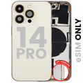 Back Cover/Frame with Small Components for iPhone 14 Pro (US Version) (Used OEM Pull, Grade B) (Gold)