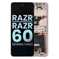OLED-Display mit Rahmen für Motorola Razr 60 - Parfait Pink (Original OEM)