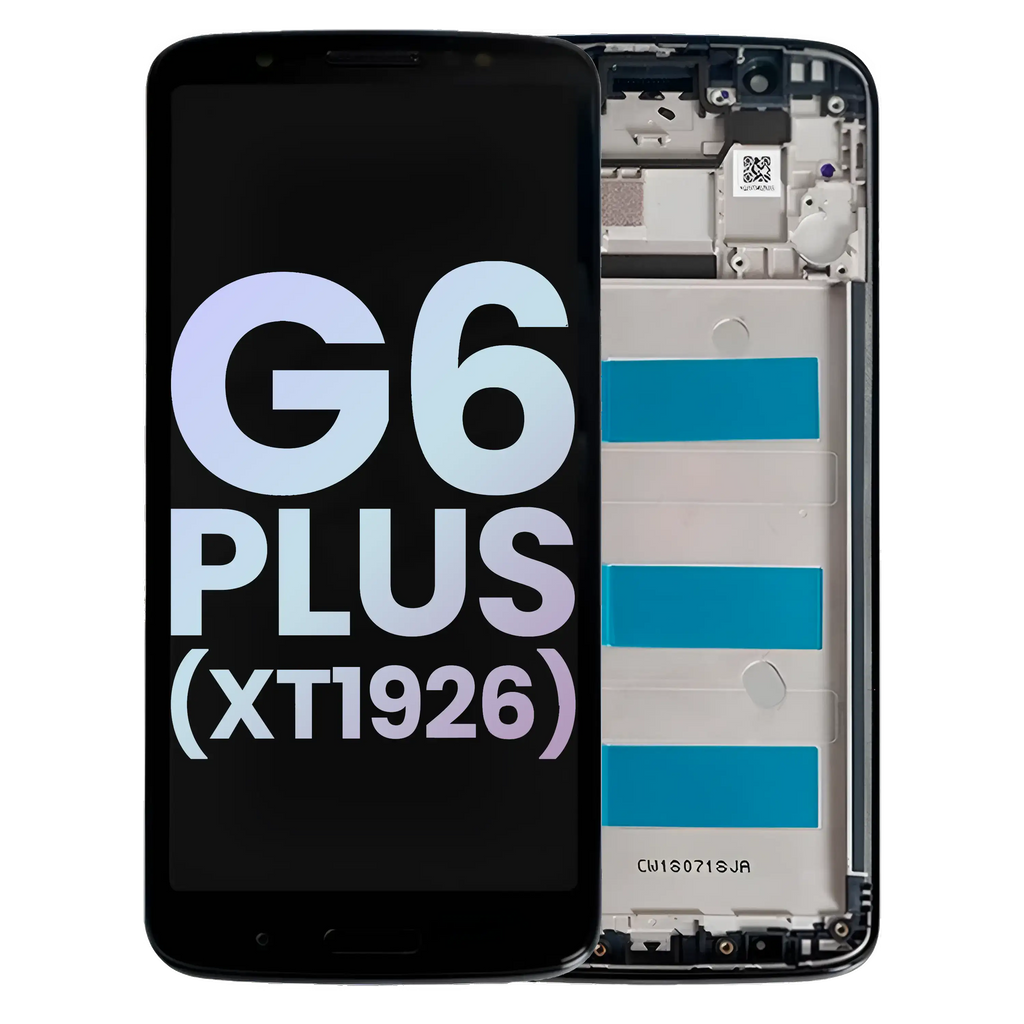LCD Display with Frame for Motorola Moto G6 Plus (XT1926 / 2018) (Original OEM) (Black)