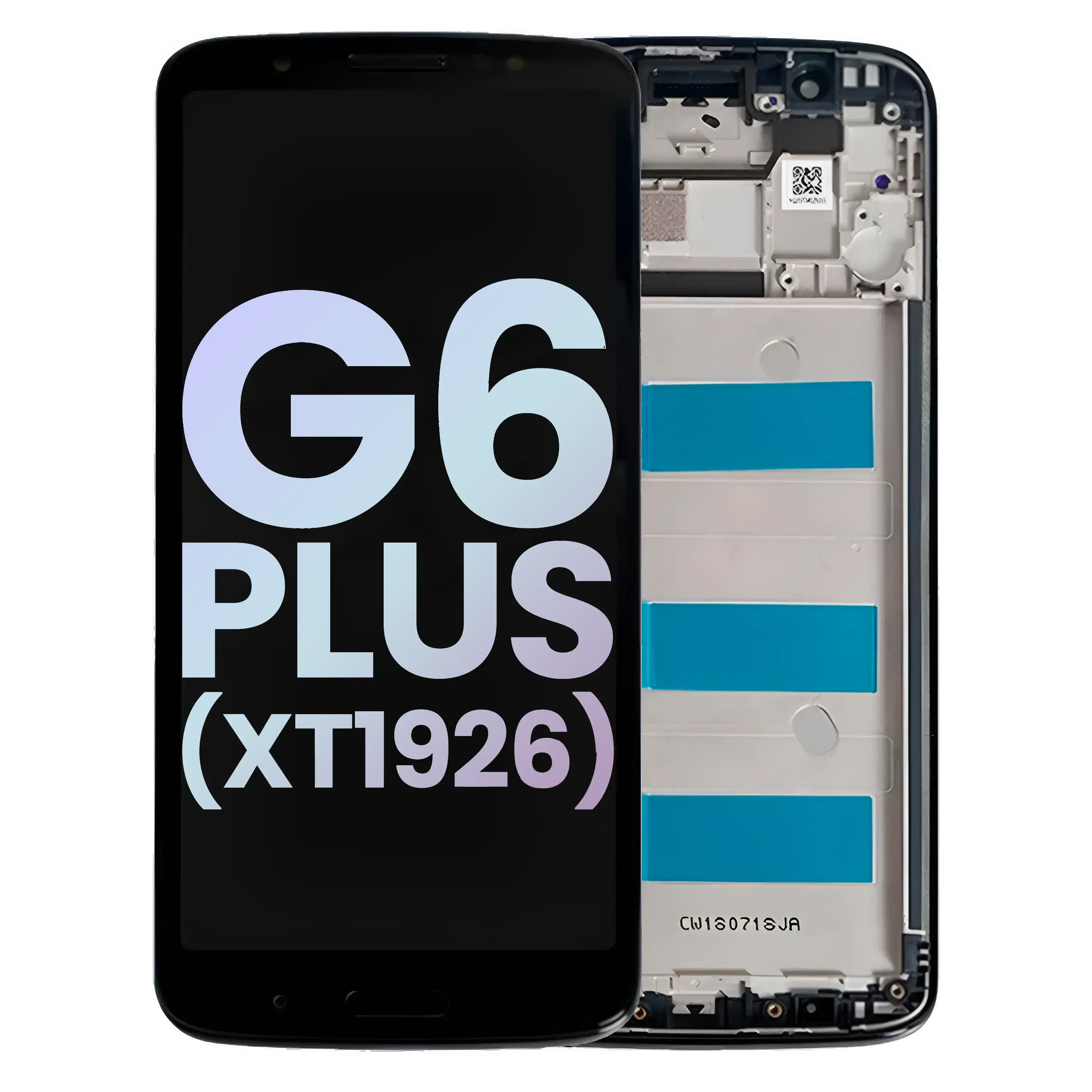 LCD Display with Frame for Motorola Moto G6 Plus (XT1926 / 2018) (Original OEM) (Black)