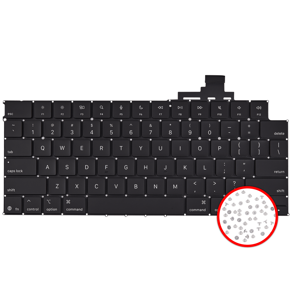 Tastatur mit Hintergrundbeleuchtung & Schrauben f. MacBook Air 15" A3241 US