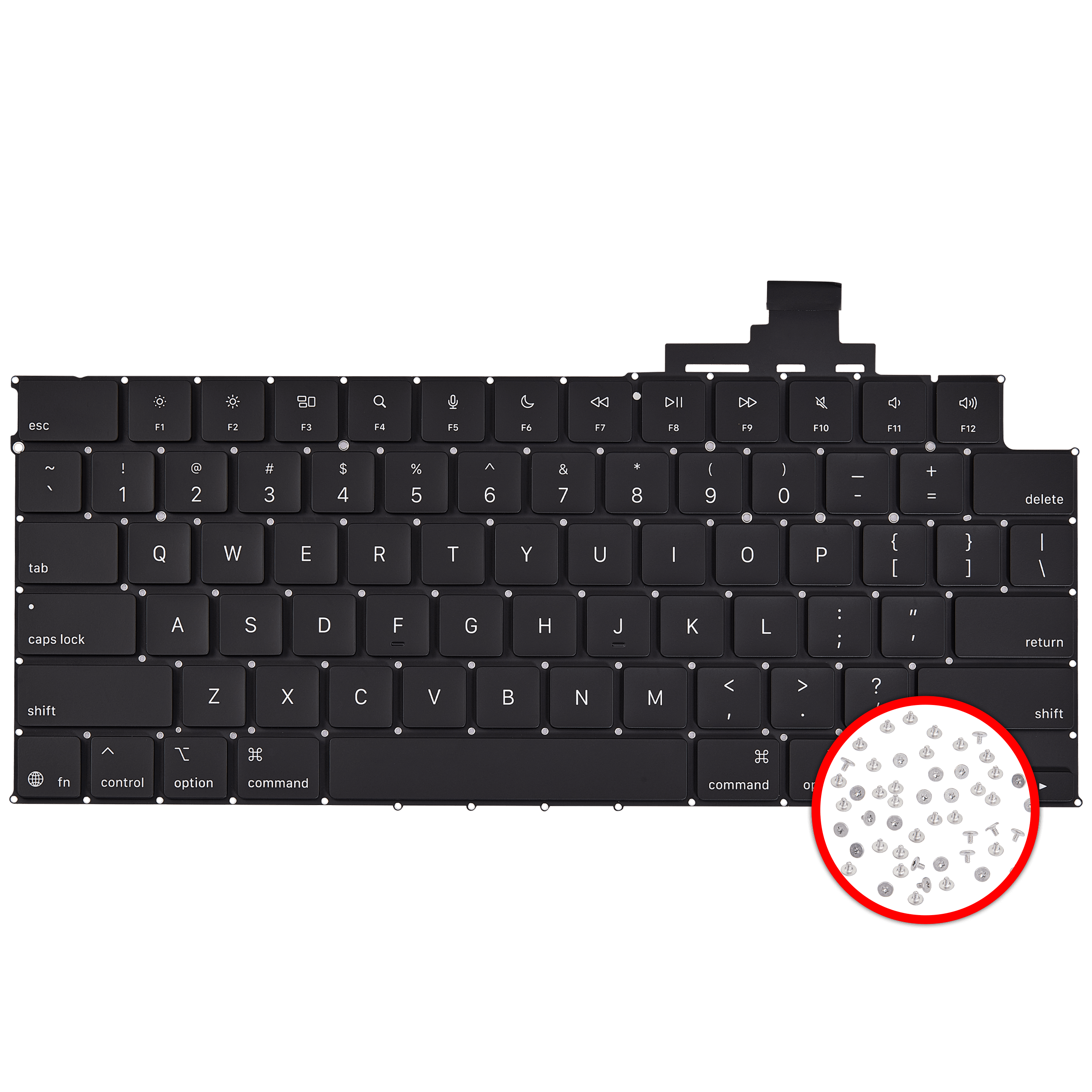 Tastatur mit Hintergrundbeleuchtung & Schrauben f. MacBook Air 15" A3241 US