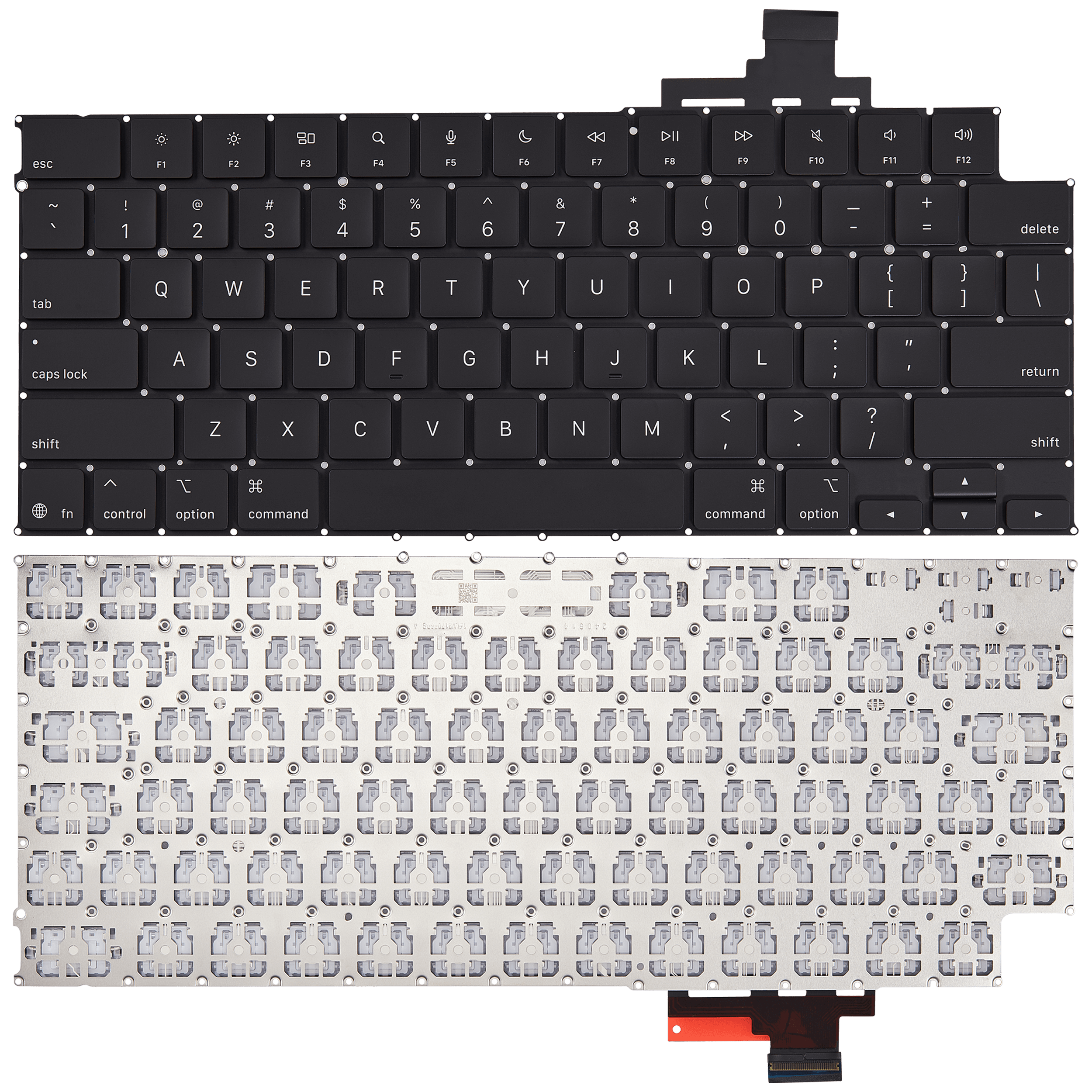 Tastatur mit Beleuchtung und Schrauben für MacBook Air 13" A3240 (2025) US