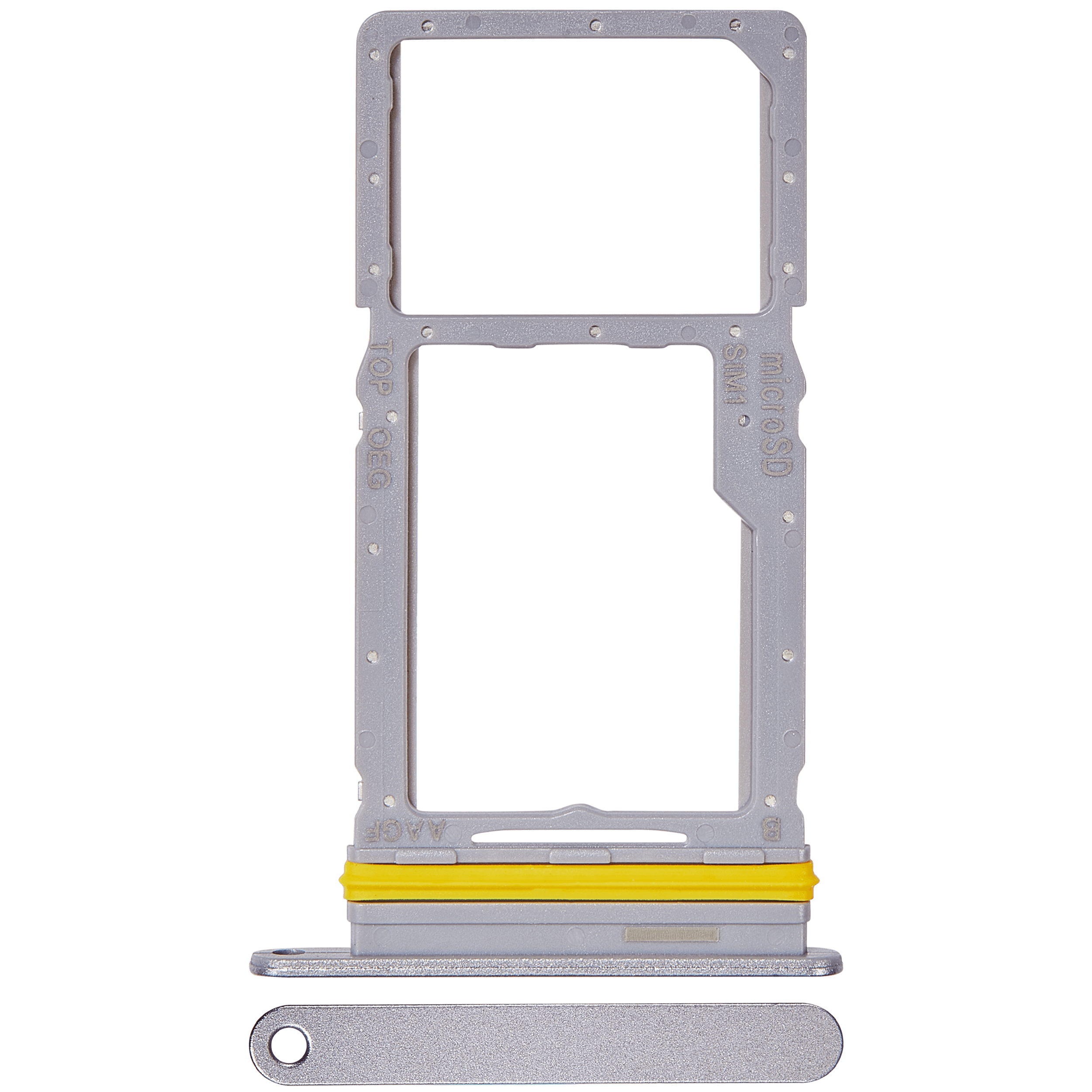 Single Sim Card Tray für Samsung Galaxy A17 5G (A176 / 2025) (Premium) (Grau)