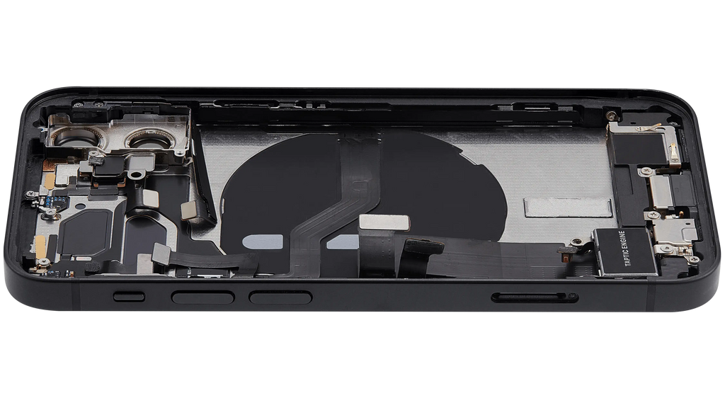 Original Apple-Ausbau A gebraucht – iPhone 12 Mini EU / Backcover/Rahmen Schwarz