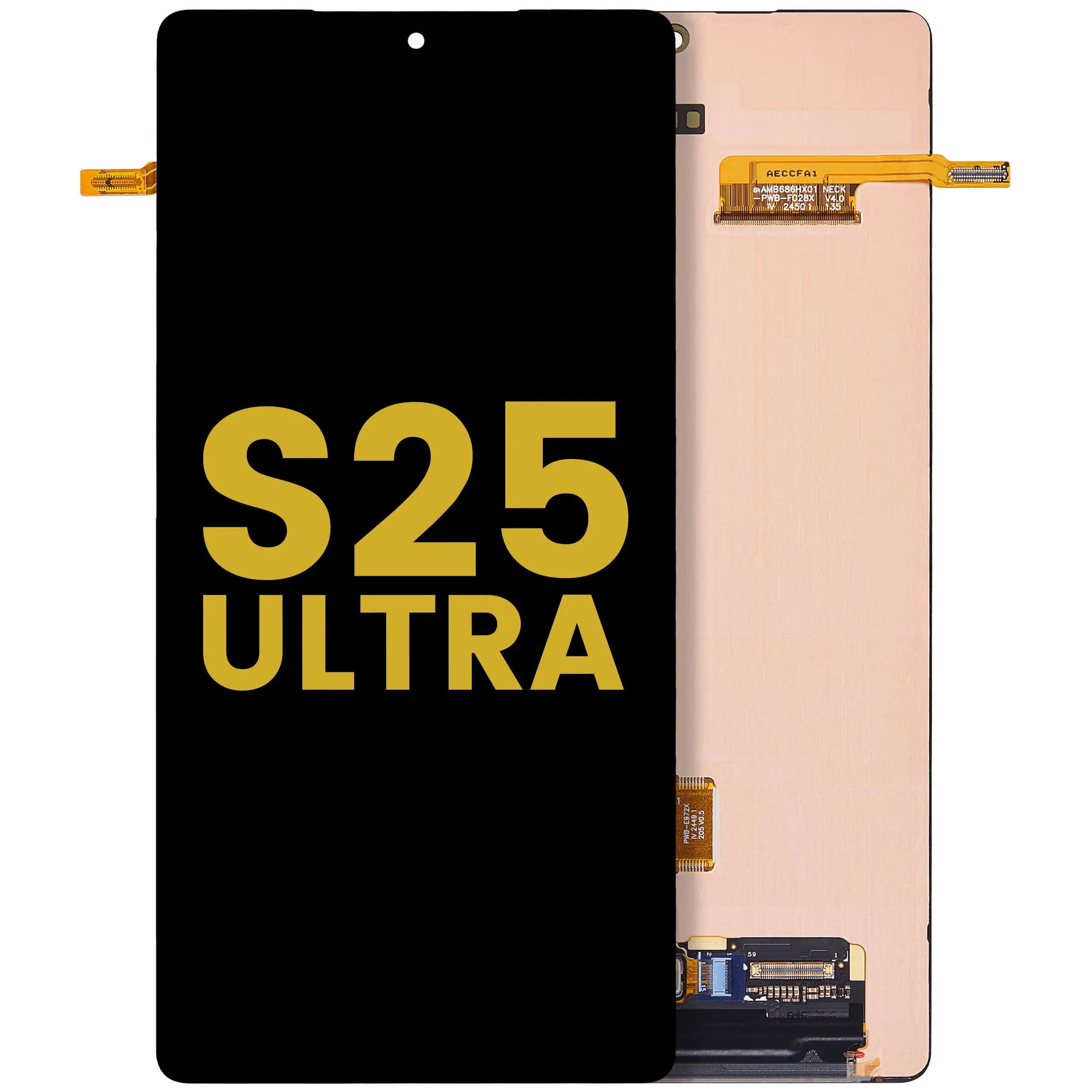 OLED-Display ohne Rahmen für Samsung Galaxy S25 Ultra 5G (Refurbished)