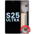 OLED-Display m. Rahmen f. Samsung Galaxy S25 Ultra 5G Service Pack Titanium Weiß