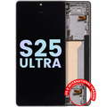 OLED-Display mit Rahmen für Samsung Galaxy S25 Ultra Service Pack Schwarz