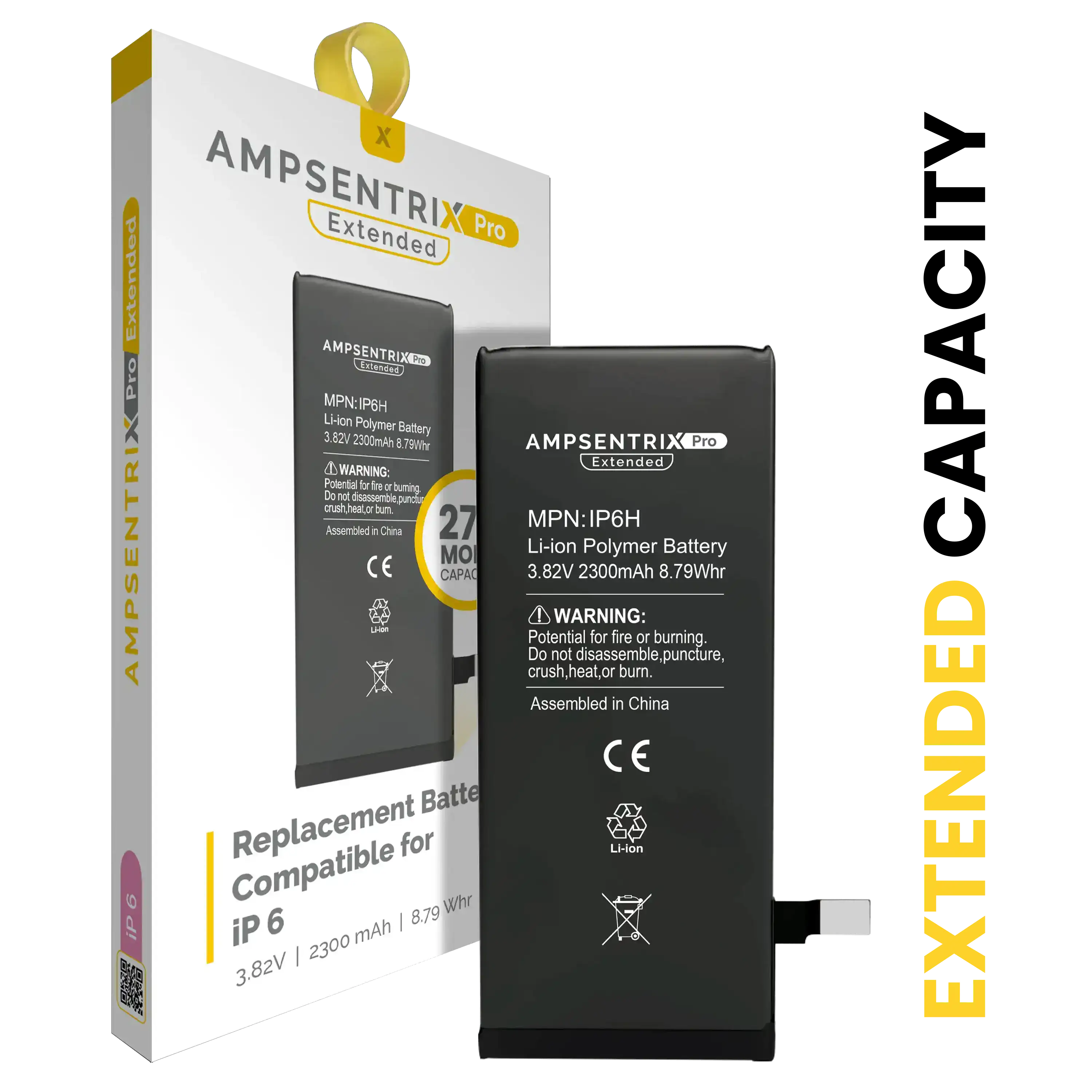 Ersatzakku für iPhone 6 (AmpSentrix Pro Extended)