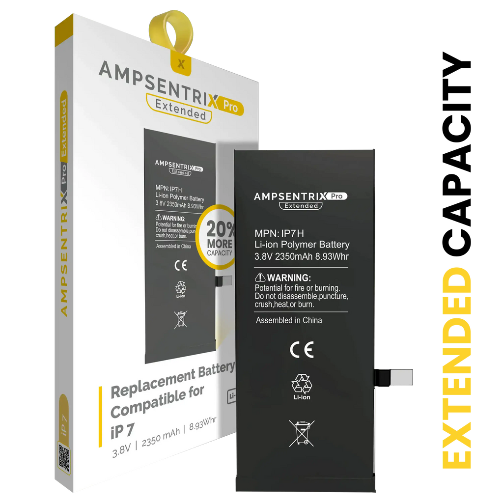 Replacement Battery for iPhone 7 (AmpSentrix Pro Extended)