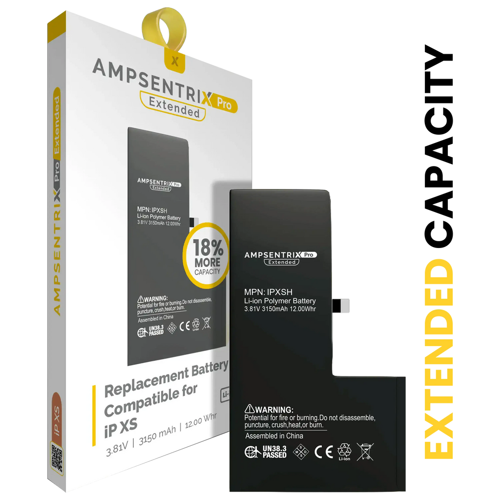 Ersatzbatterie für iPhone XS (AmpSentrix Pro Extended)