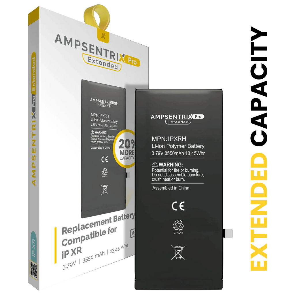 Ersatzbatterie für iPhone XR (AmpSentrix Pro Extended)