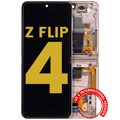 Innen-OLED mit Rahmen für Samsung Galaxy Z Flip 4 Pink Gold (Refurbished)
