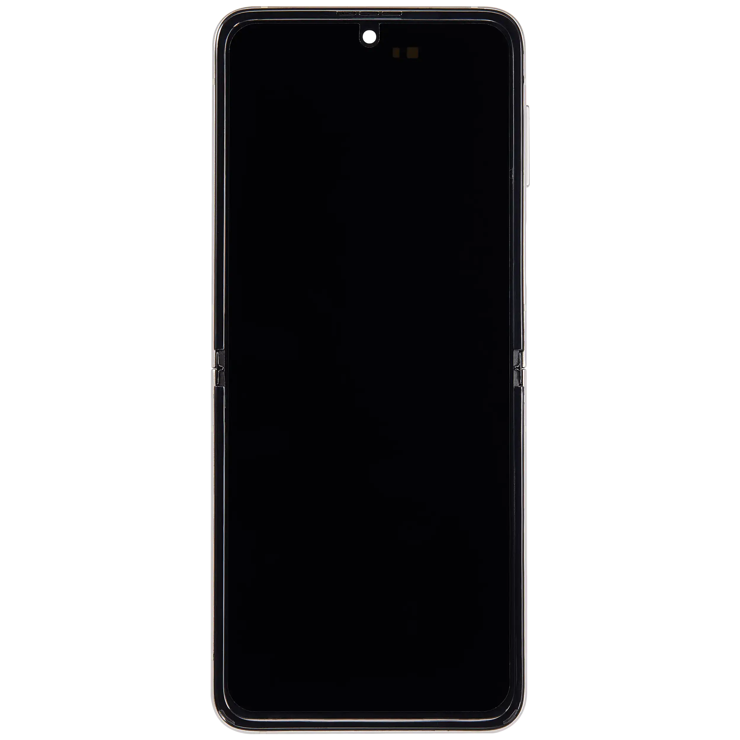 Inner OLED-Display mit Rahmen Compatible für Samsung Galaxy Z Flip 3 5G (F711) (US & International) (Aftermarket Plus) (Cream)