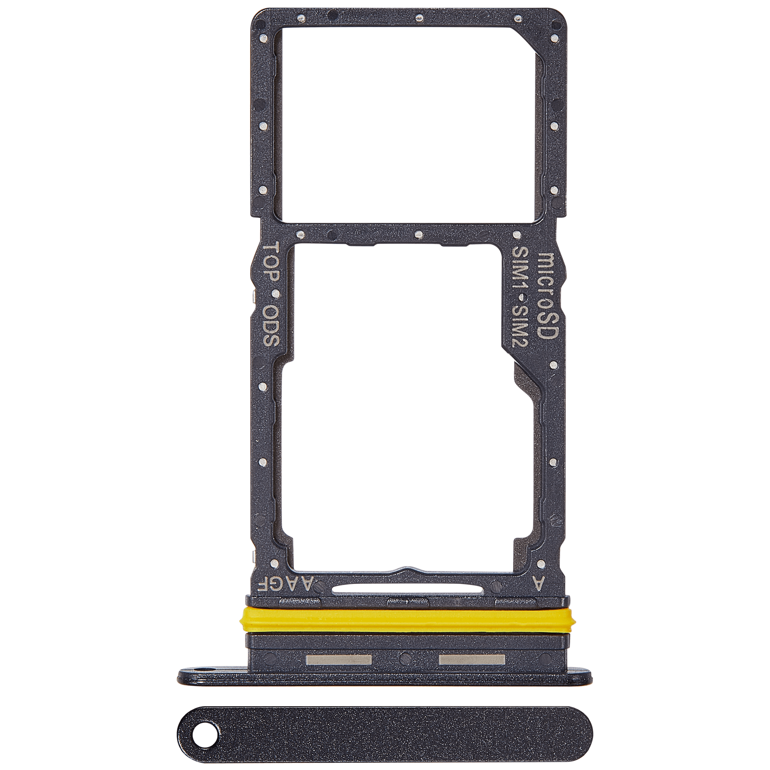 Dual SIM Card Tray for Samsung Galaxy A17 5G (A176 / 2025) (Premium) (Black)