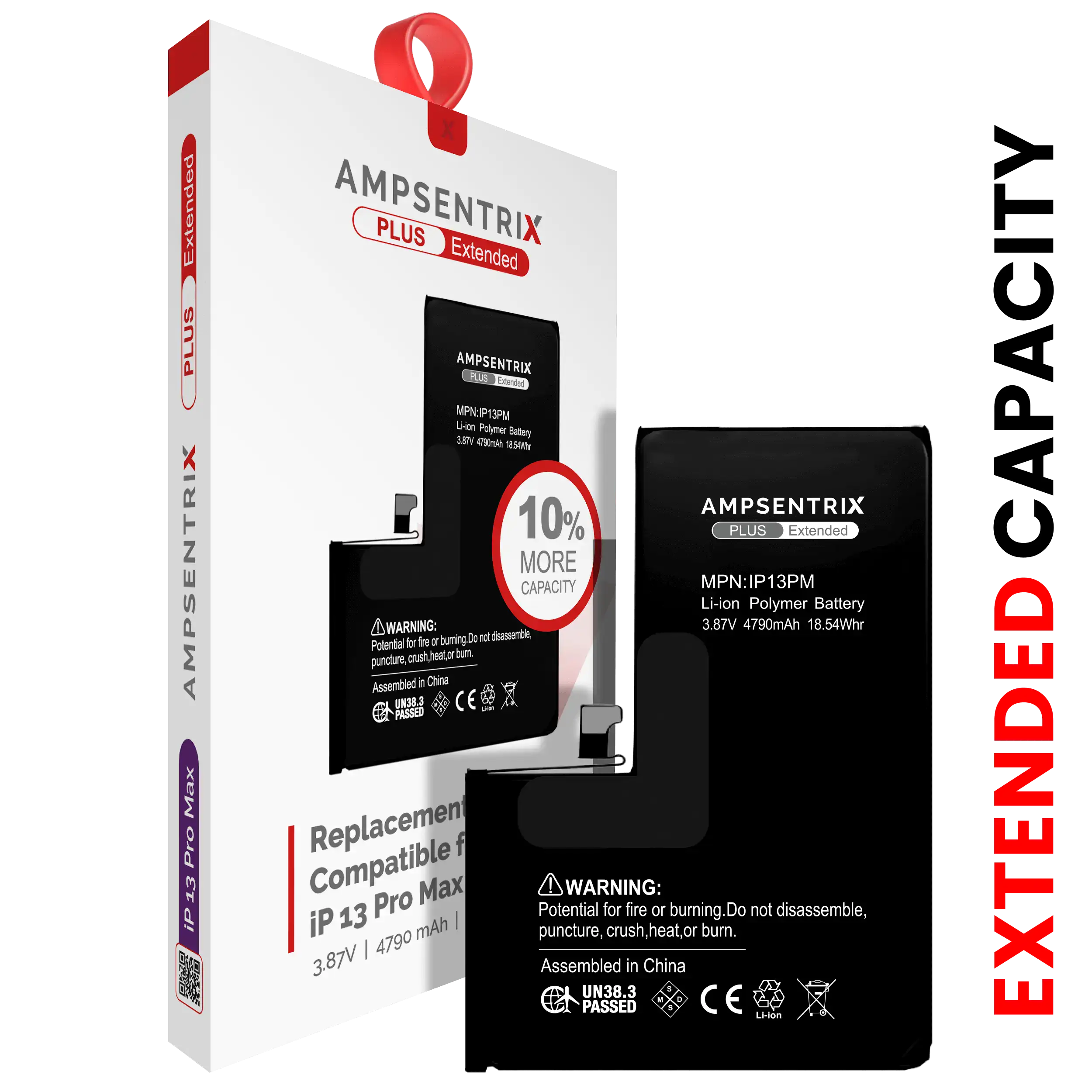 Ersatzakku für iPhone 13 Pro Max (AmpSentrix Plus Extended)