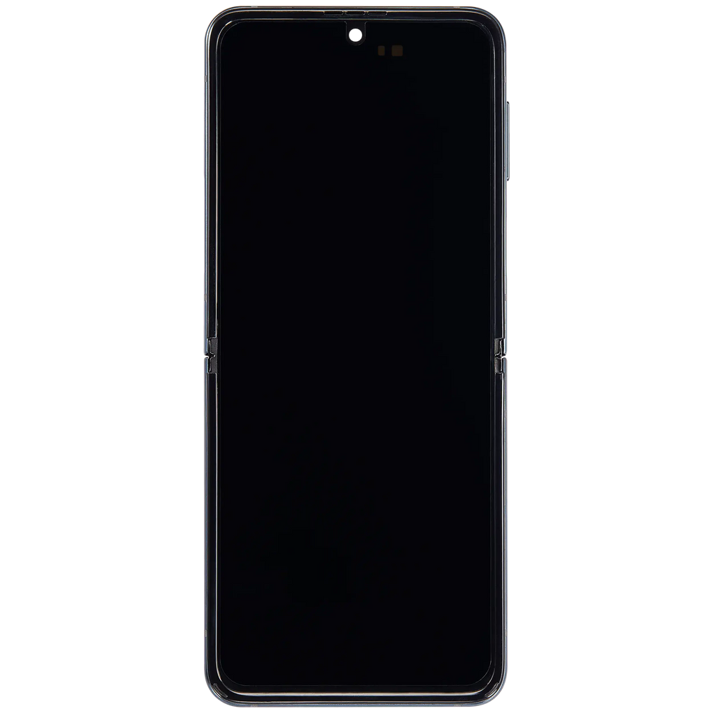 Inner OLED-Display mit Rahmen Compatible für Samsung Galaxy Z Flip 3 5G (F711) (US & International) (Aftermarket Plus) (Grün)