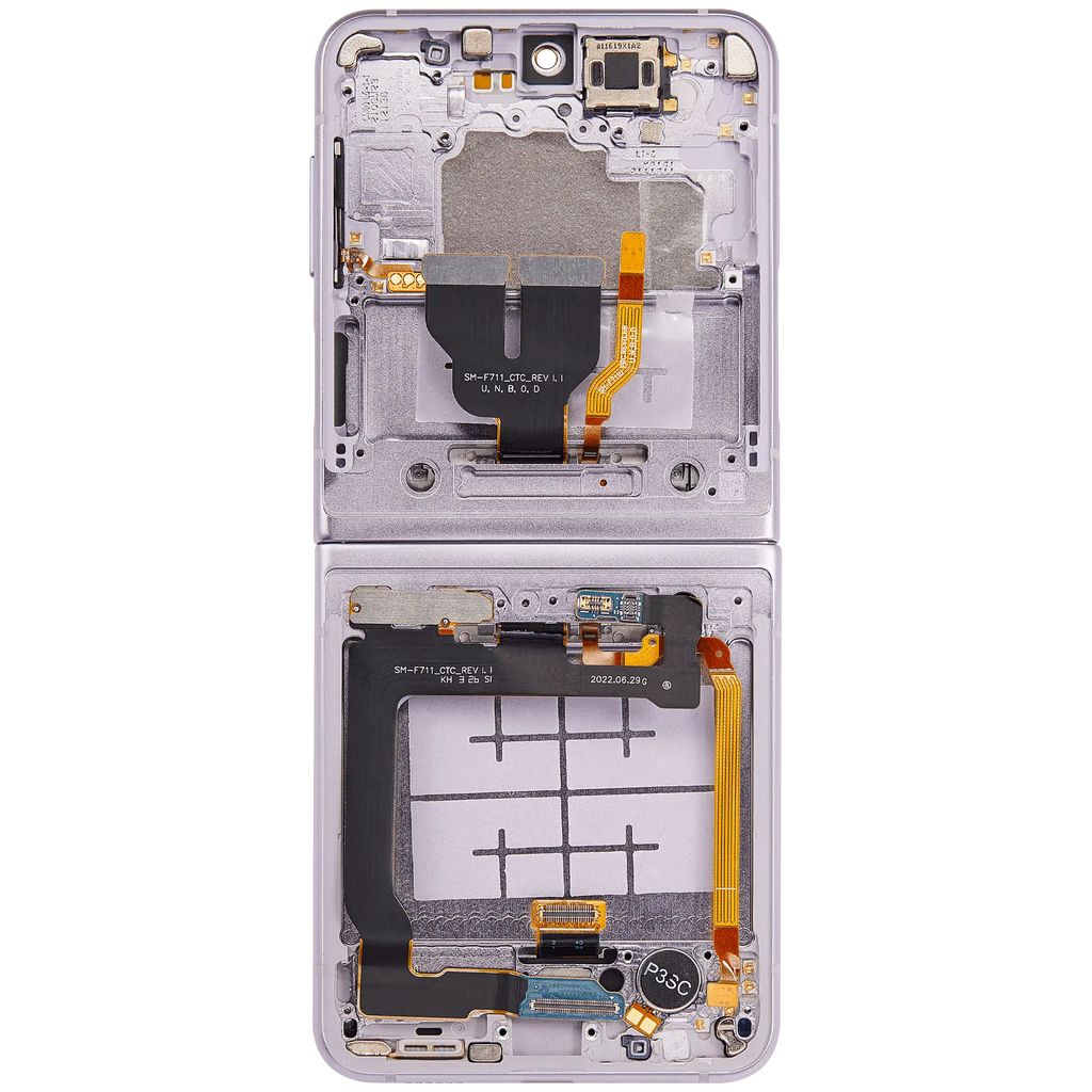 Internal OLED Display with Frame for Samsung Galaxy Z Flip 3 5G (F711) (Aftermarket) (Lavender)
