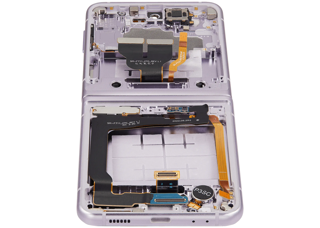 Internal OLED Display with Frame for Samsung Galaxy Z Flip 3 5G (F711) (Aftermarket) (Lavender)