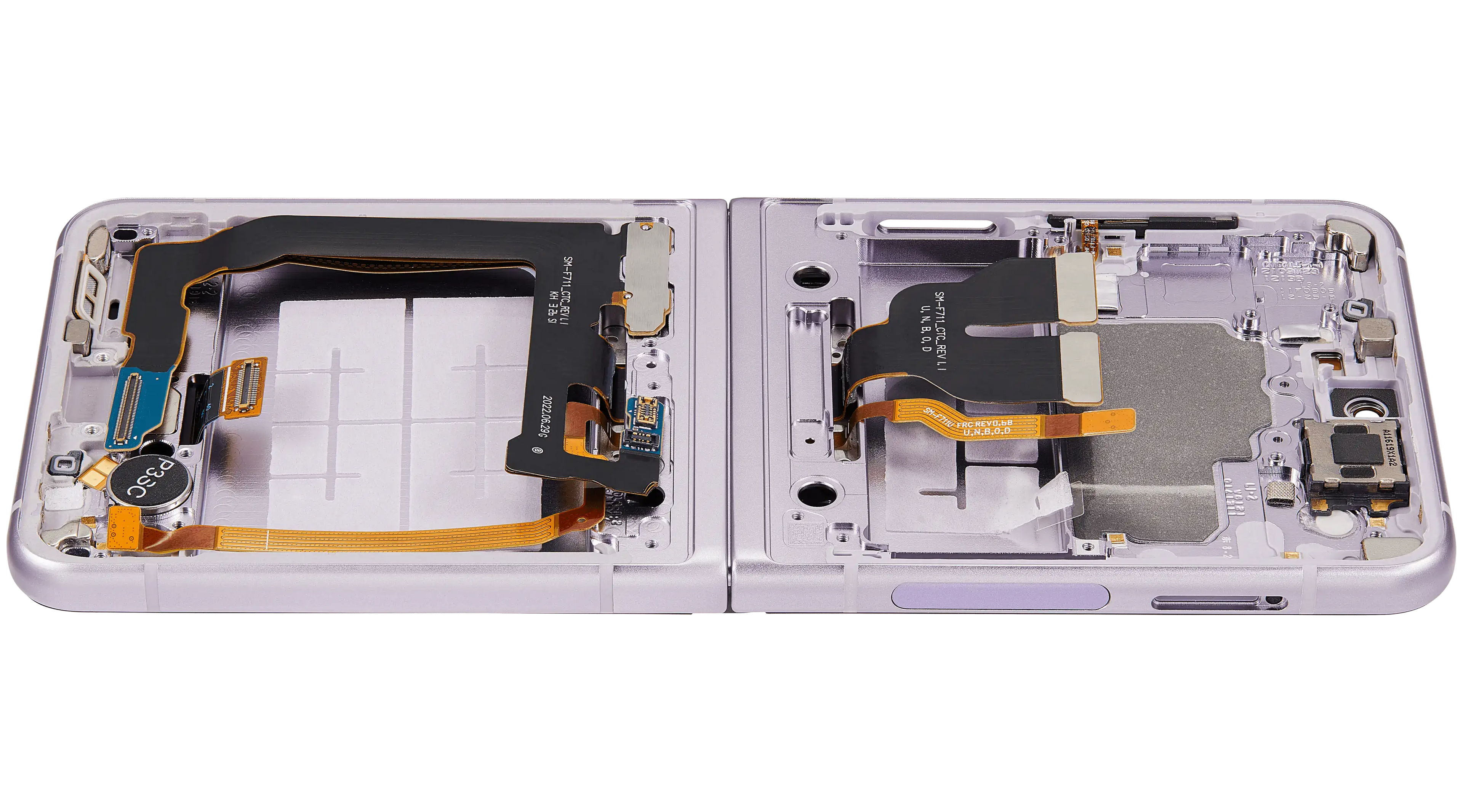 Internal OLED Display with Frame for Samsung Galaxy Z Flip 3 5G (F711) (Aftermarket) (Lavender)
