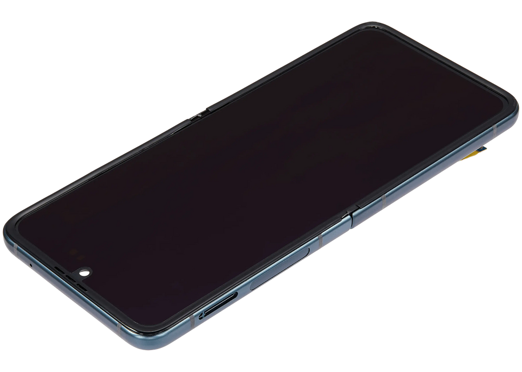 Inner OLED-Display mit Rahmen Compatible für Samsung Galaxy Z Flip 3 5G (F711) (US & International) (Aftermarket) (Grün)