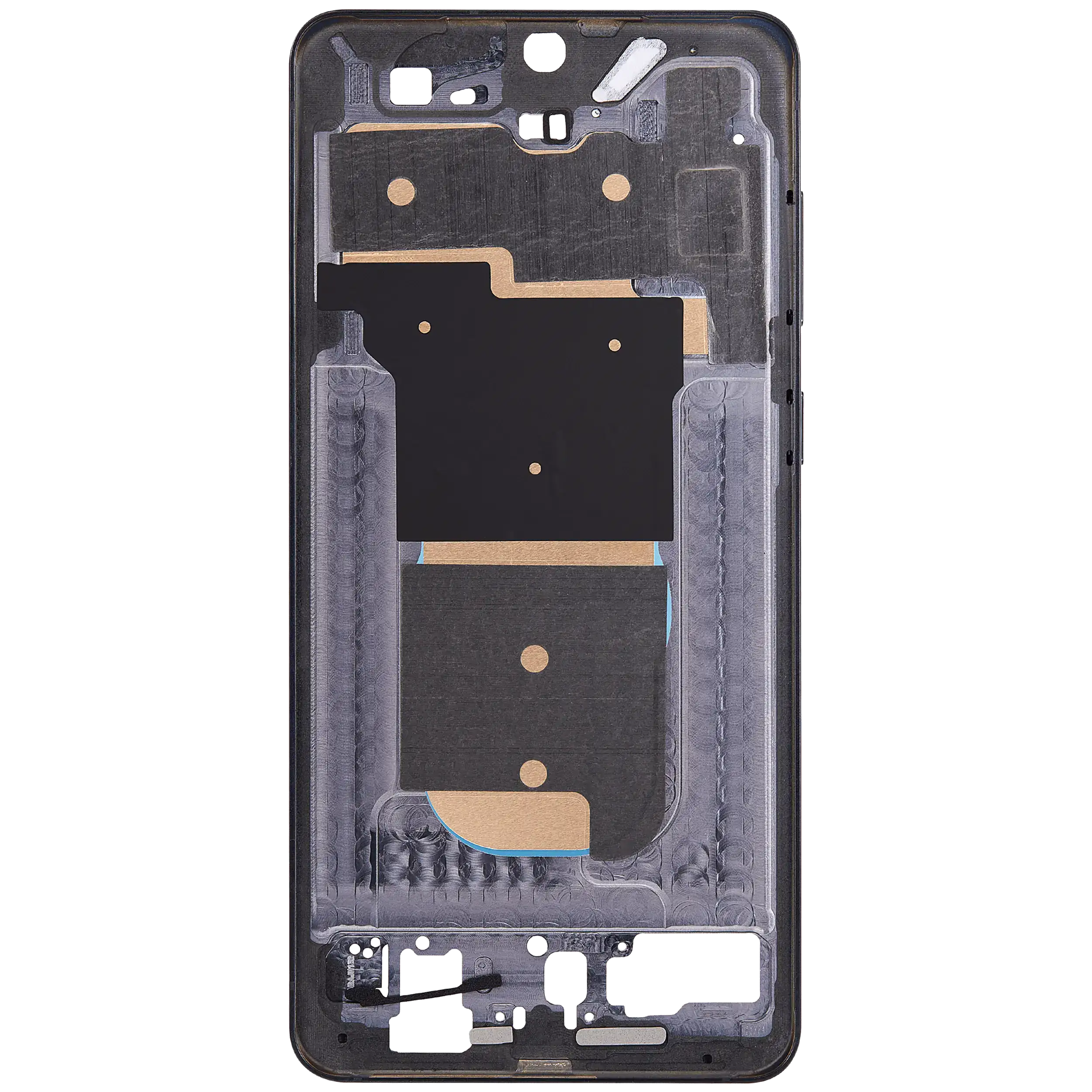 Midframe/Rahmen Compatible für Samsung Galaxy S25 Edge 5G (US & Internationale Version) (Titanium Jetblack)