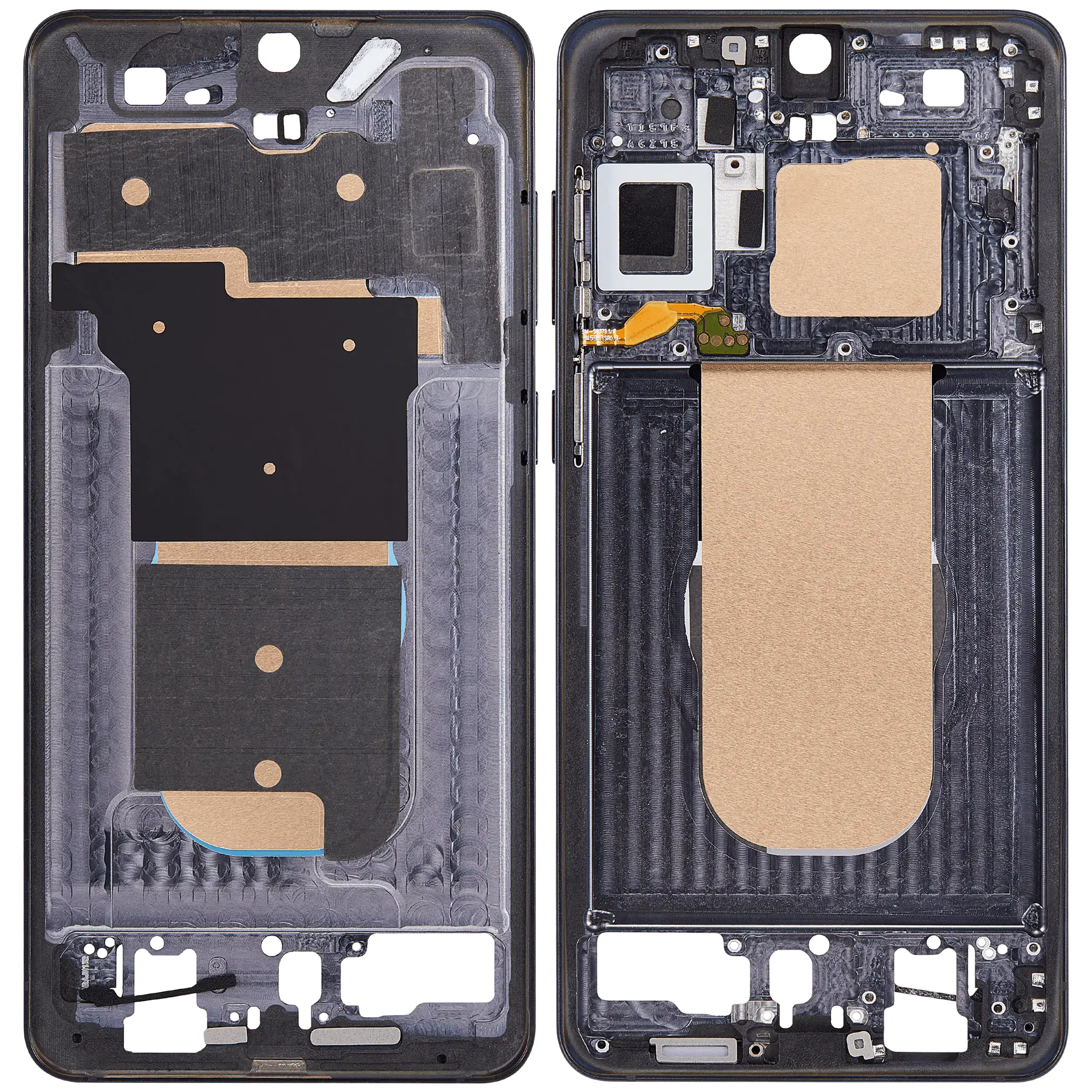 Midframe/Rahmen Compatible für Samsung Galaxy S25 Edge 5G (US & Internationale Version) (Titanium Jetblack)
