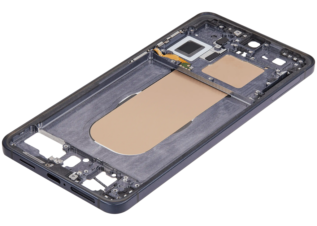 Midframe/Rahmen Compatible für Samsung Galaxy S25 Edge 5G (US & Internationale Version) (Titanium Jetblack)