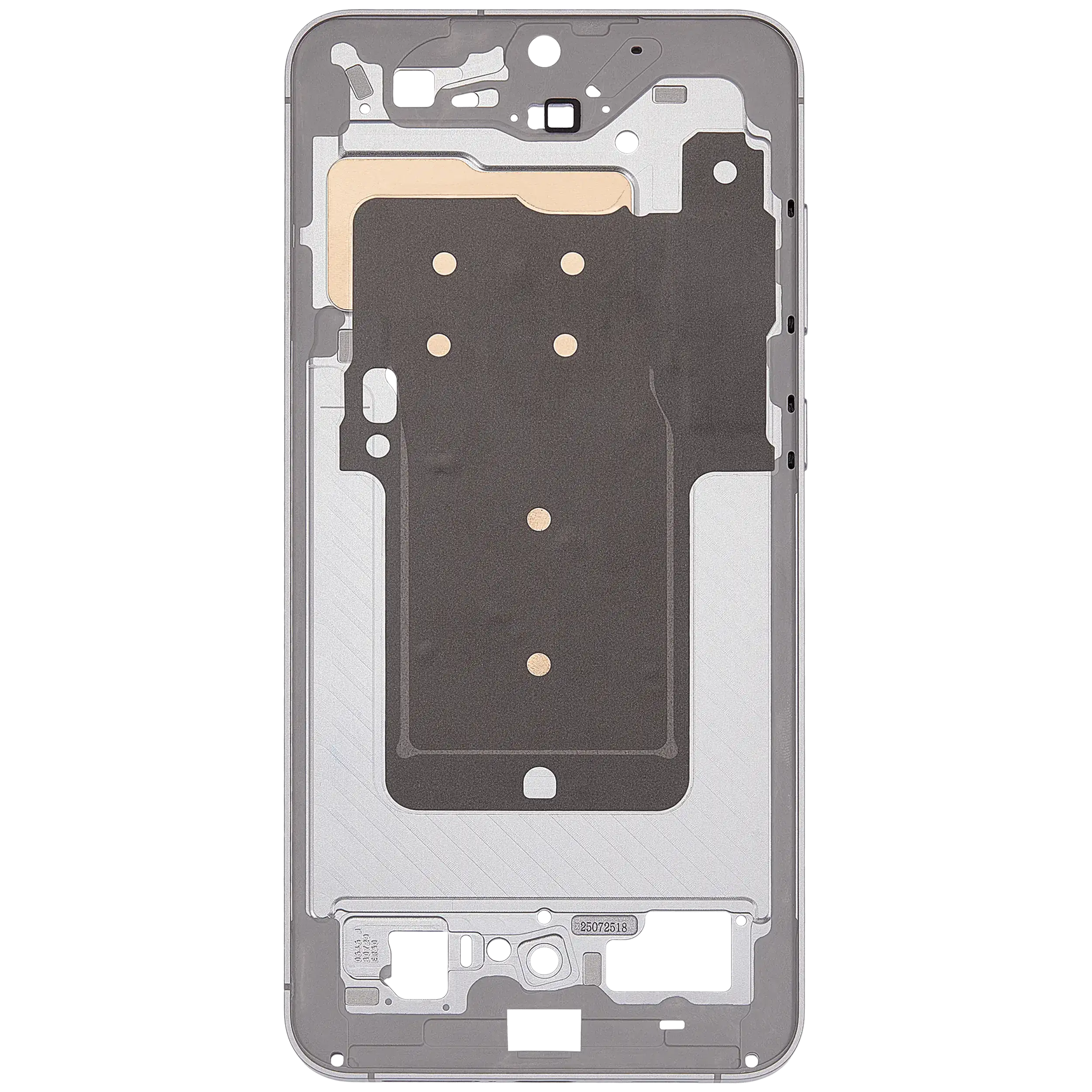 Midframe/Rahmen Compatible für Samsung Galaxy S25 FE 5G (US & Internationale Version) (Icyblue / White)