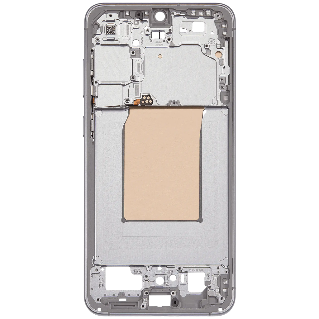 Midframe/Rahmen Compatible für Samsung Galaxy S25 FE 5G (US & Internationale Version) (Icyblue / White)