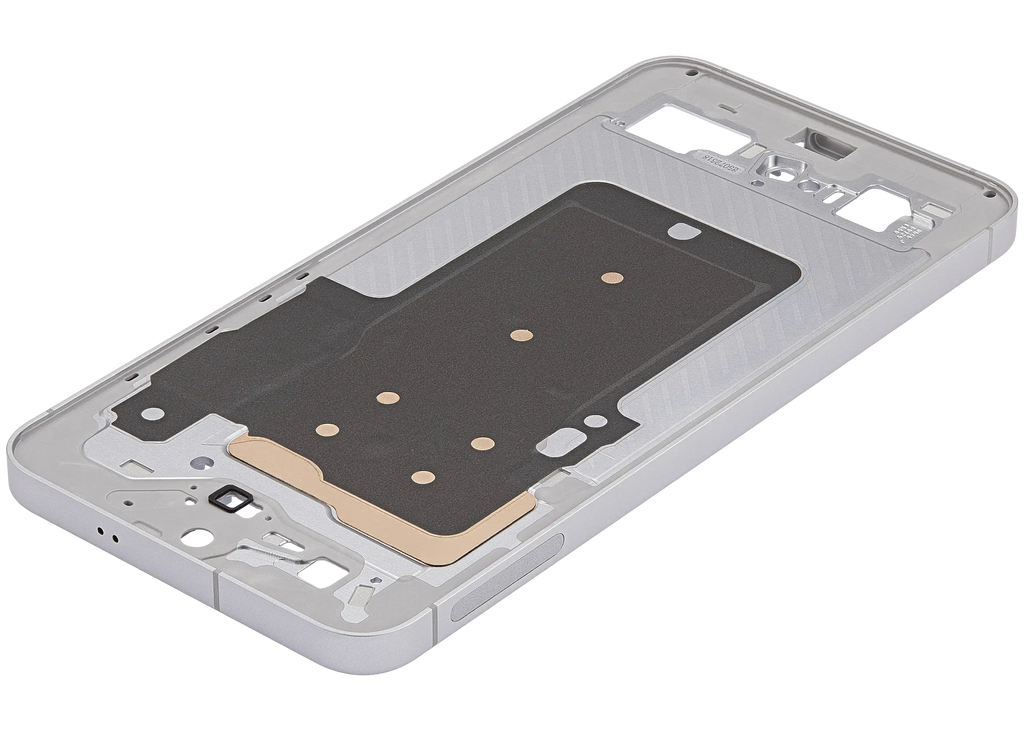 Midframe/Rahmen Compatible für Samsung Galaxy S25 FE 5G (US & Internationale Version) (Icyblue / White)