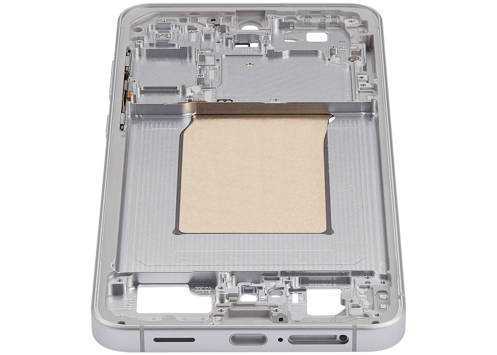 Midframe/Rahmen Compatible für Samsung Galaxy S25 FE 5G (US & Internationale Version) (Icyblue / White)