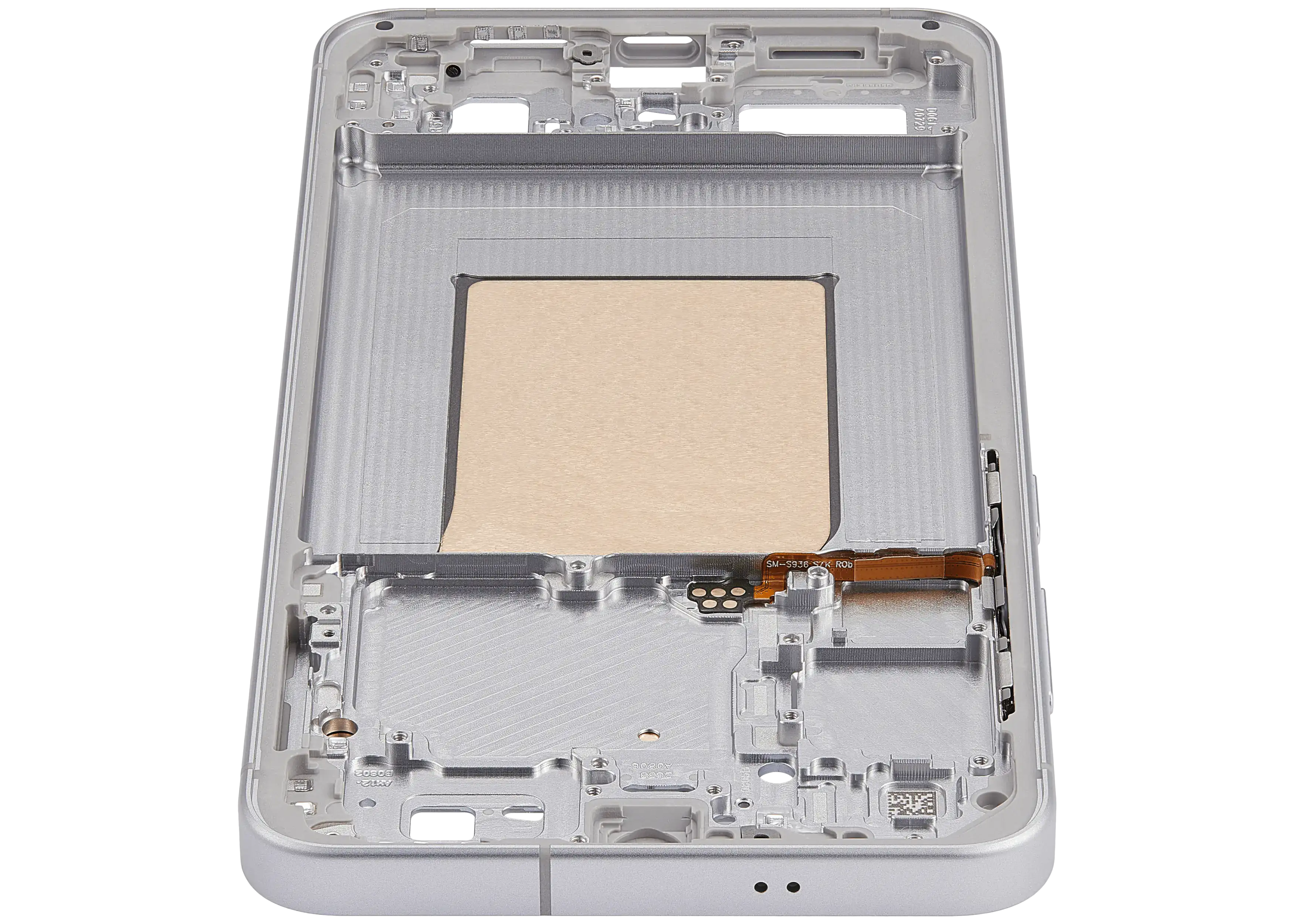 Midframe/Rahmen Compatible für Samsung Galaxy S25 FE 5G (US & Internationale Version) (Icyblue / White)