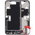 Midframe/Rahmen mit Ladeanschlussflex & Kleinteile für iPhone 16 Pro Max US (Wei