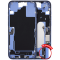 Midframe/Frame with Charging Port Flex and Small Components for iPhone 16 Plus (US Version) (Used OEM Pull, Grade A) (Ultramarine)