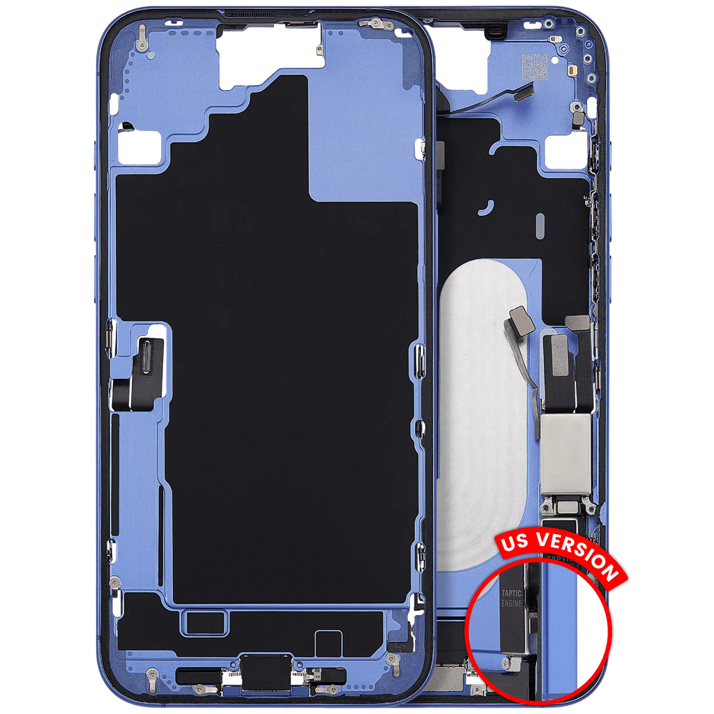 iPhone 16 Plus Gehäuse mit Ladebuchse-Flex & Kleinteile OEM Pull B Ultramarine