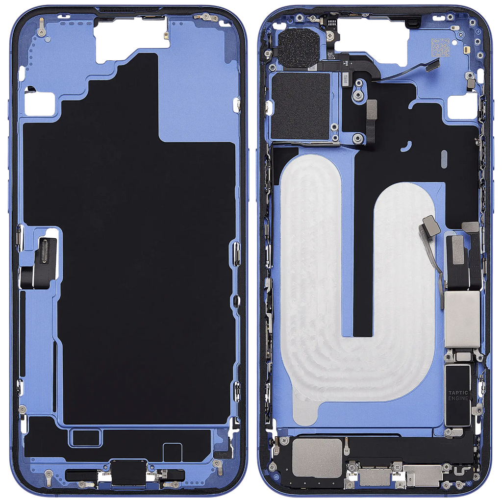 iPhone 16 Plus Gehäuse mit Ladebuchse-Flex & Kleinteile OEM Pull B Ultramarine