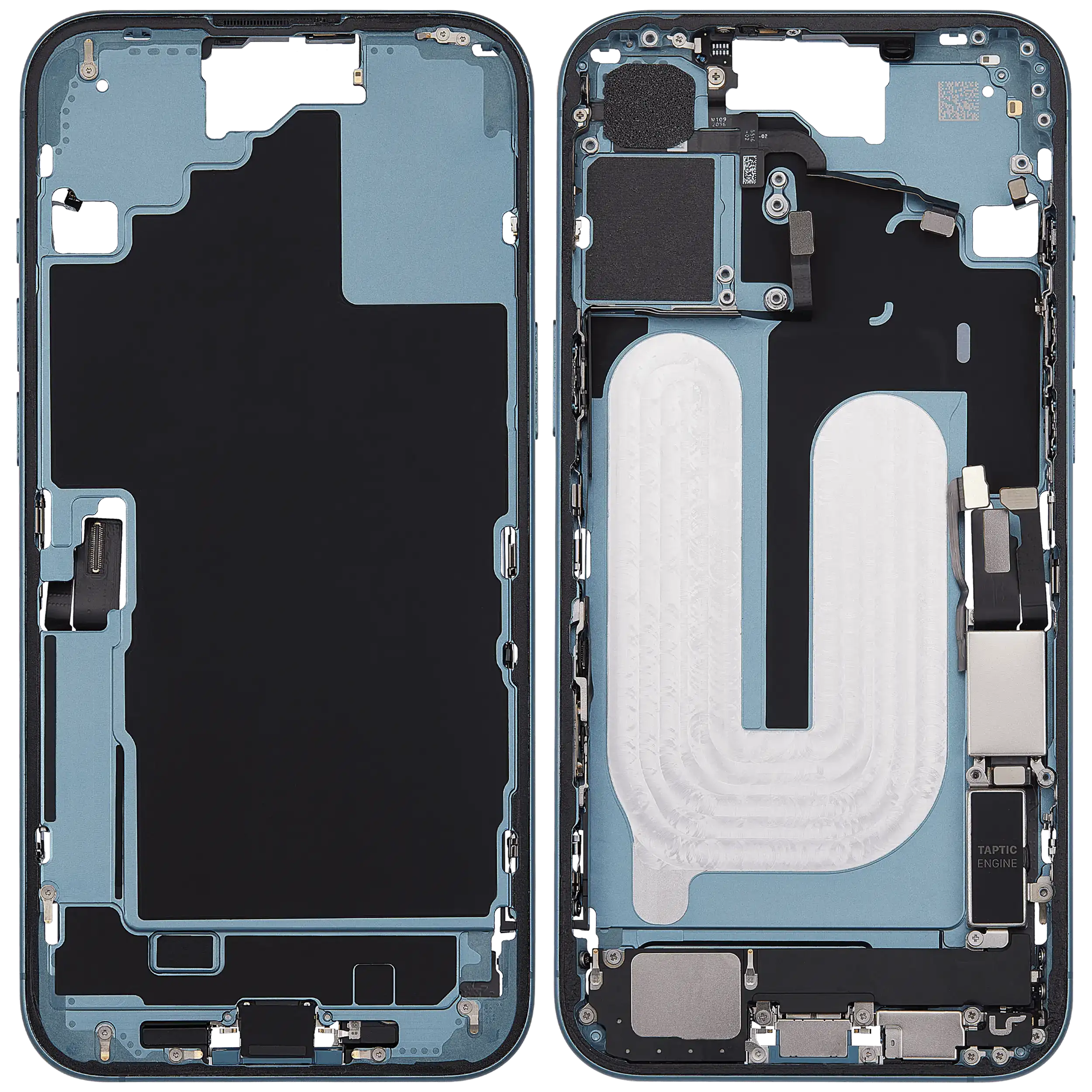 Original Apple-Ausbau C gebraucht – iPhone 16 Plus US Version Rahmen Teal