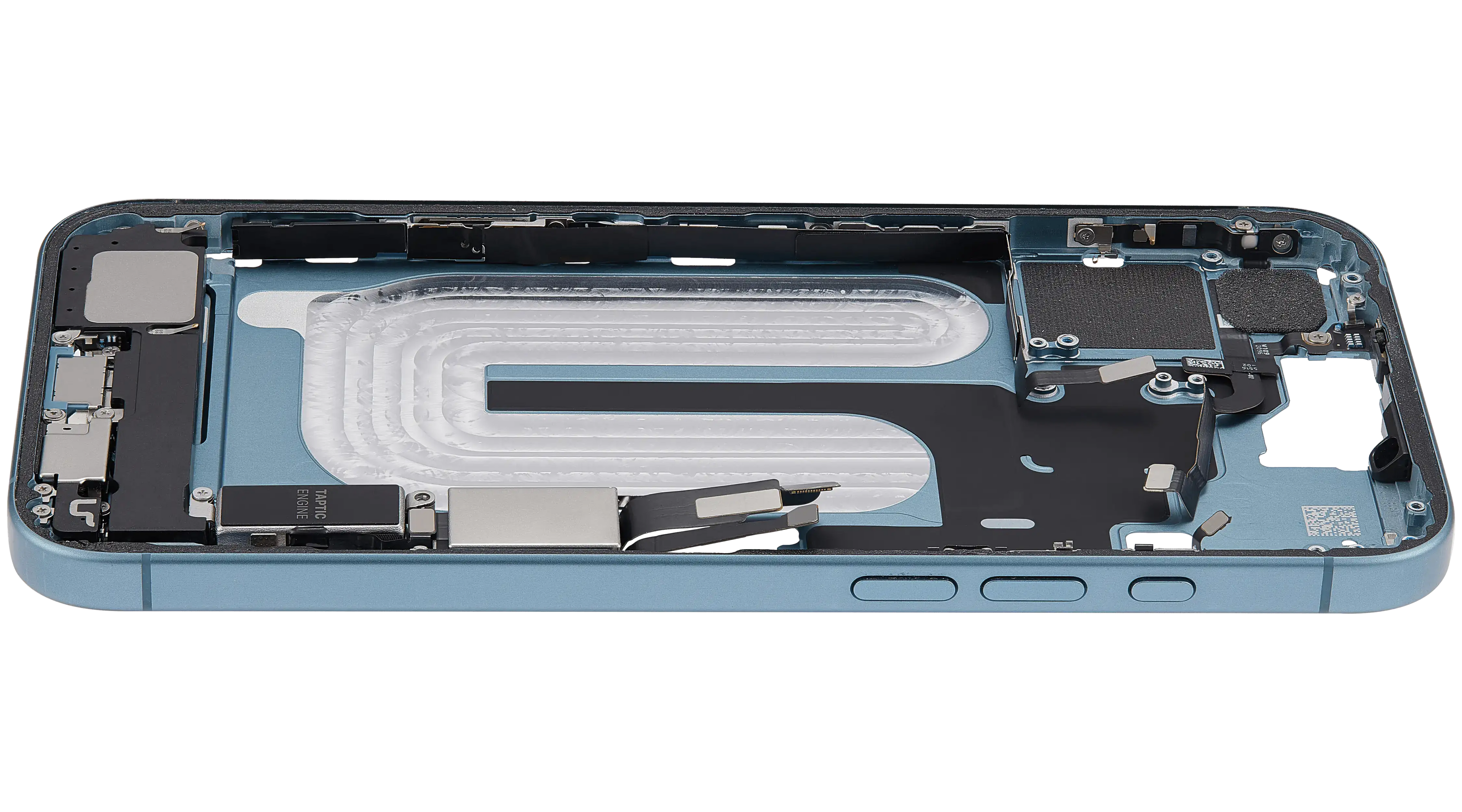 Original Apple-Ausbau C gebraucht – iPhone 16 Plus US Version Rahmen Teal