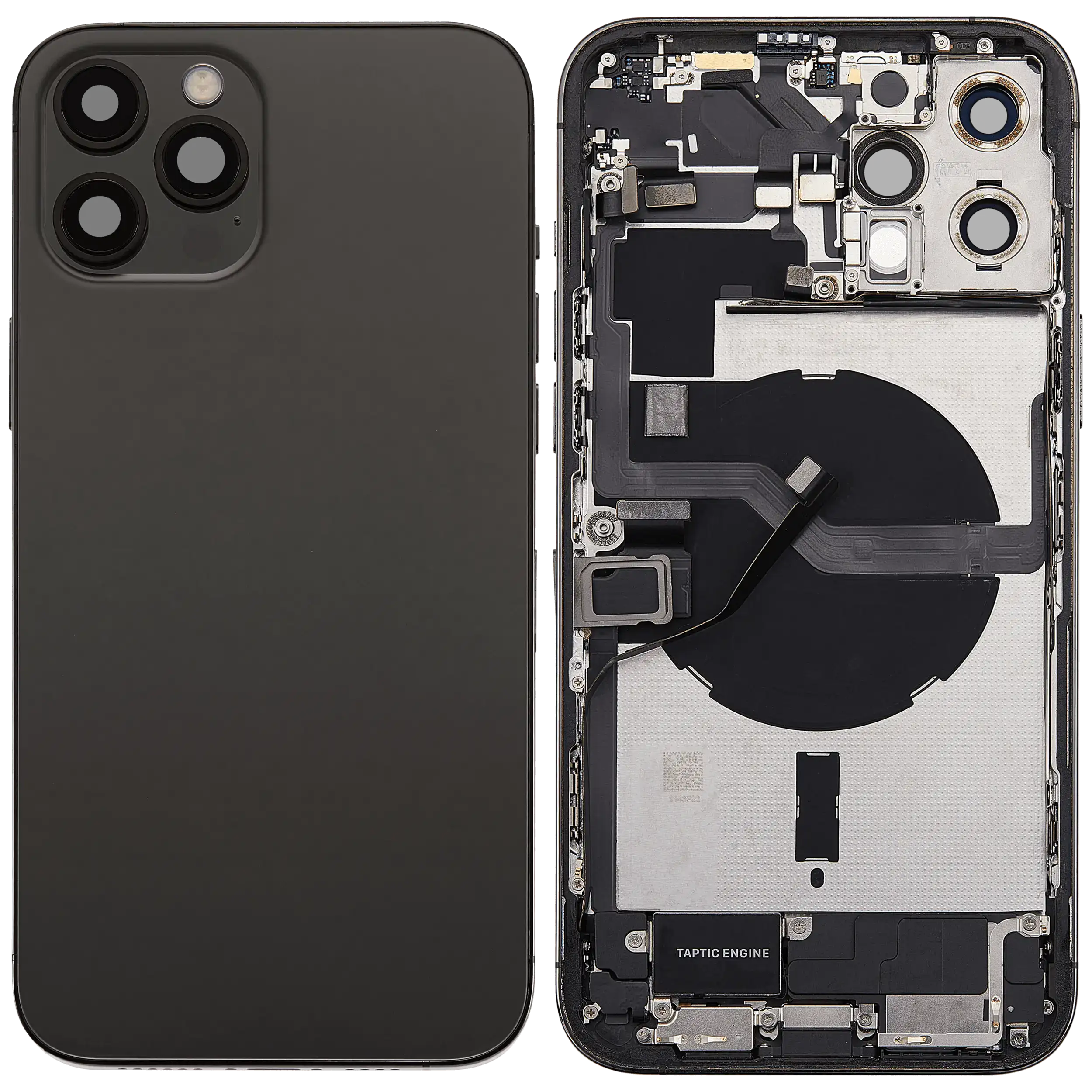 Original Apple-Ausbau C gebraucht – iPhone 12 Pro Max Backcover/Rahmen Graphit
