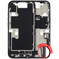 Midframe/Frame with Charging Port Flex & Small Parts for iPhone 16 Pro (EU/Global Version) (Used OEM Pull, Quality B) (Black Titanium)
