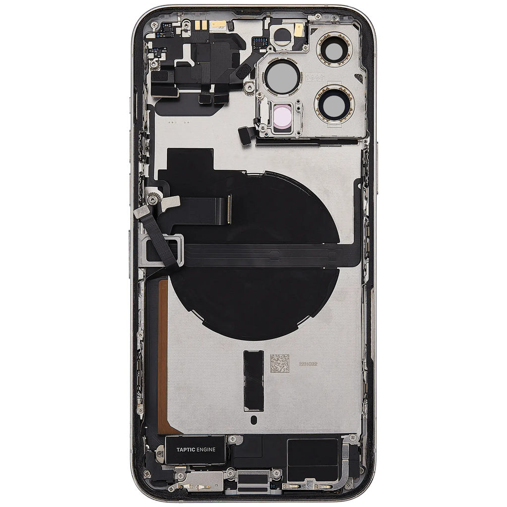 Original Apple-Ausbau A gebraucht – iPhone 13 Pro Max EU Backcover/Rahmen Silber