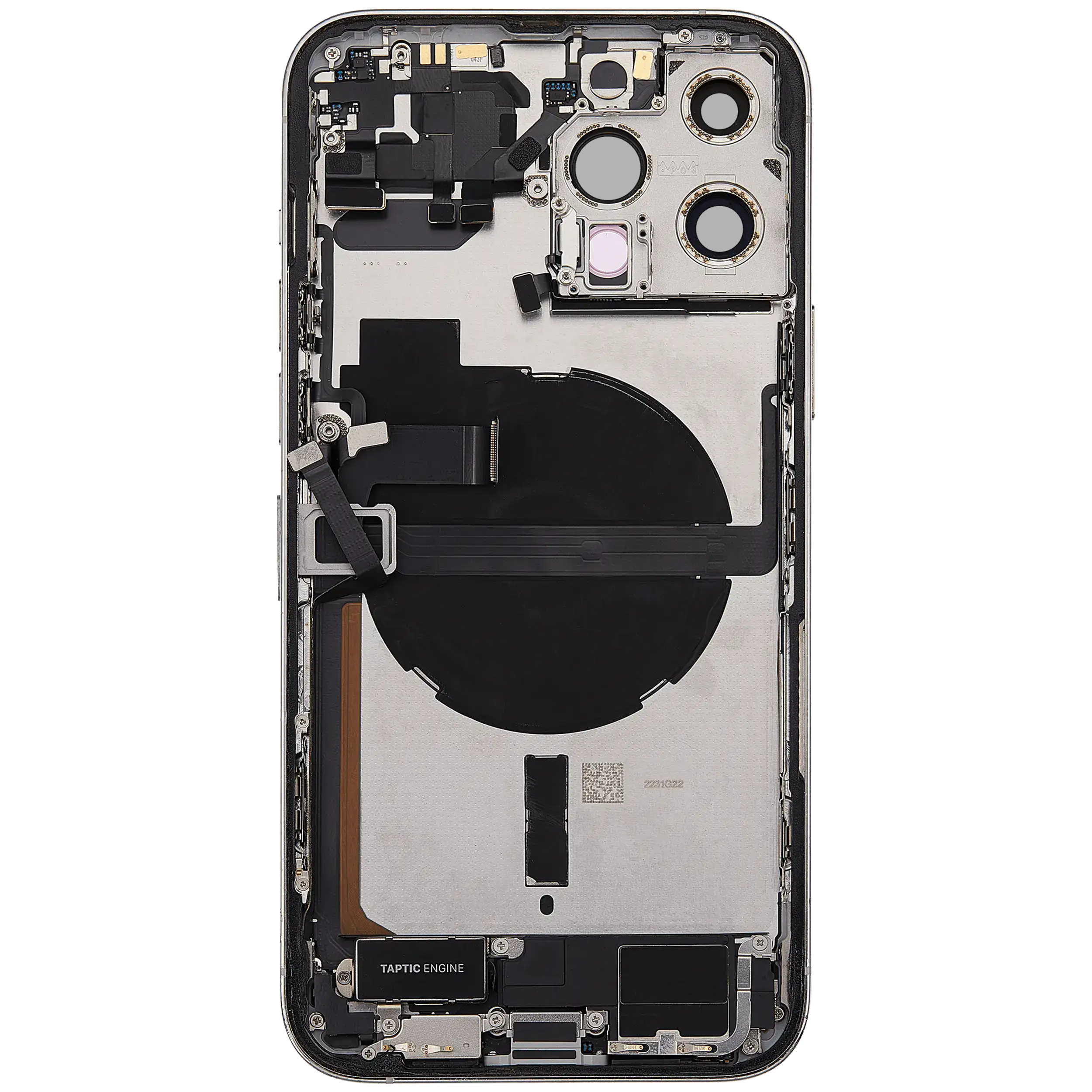Original Apple-Ausbau A gebraucht – iPhone 13 Pro Max EU Backcover/Rahmen Silber