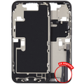 iPhone 16 Pro Max Midframe/Rahmen mit Ladebuchse-Flex OEM B Schwarz Titan US