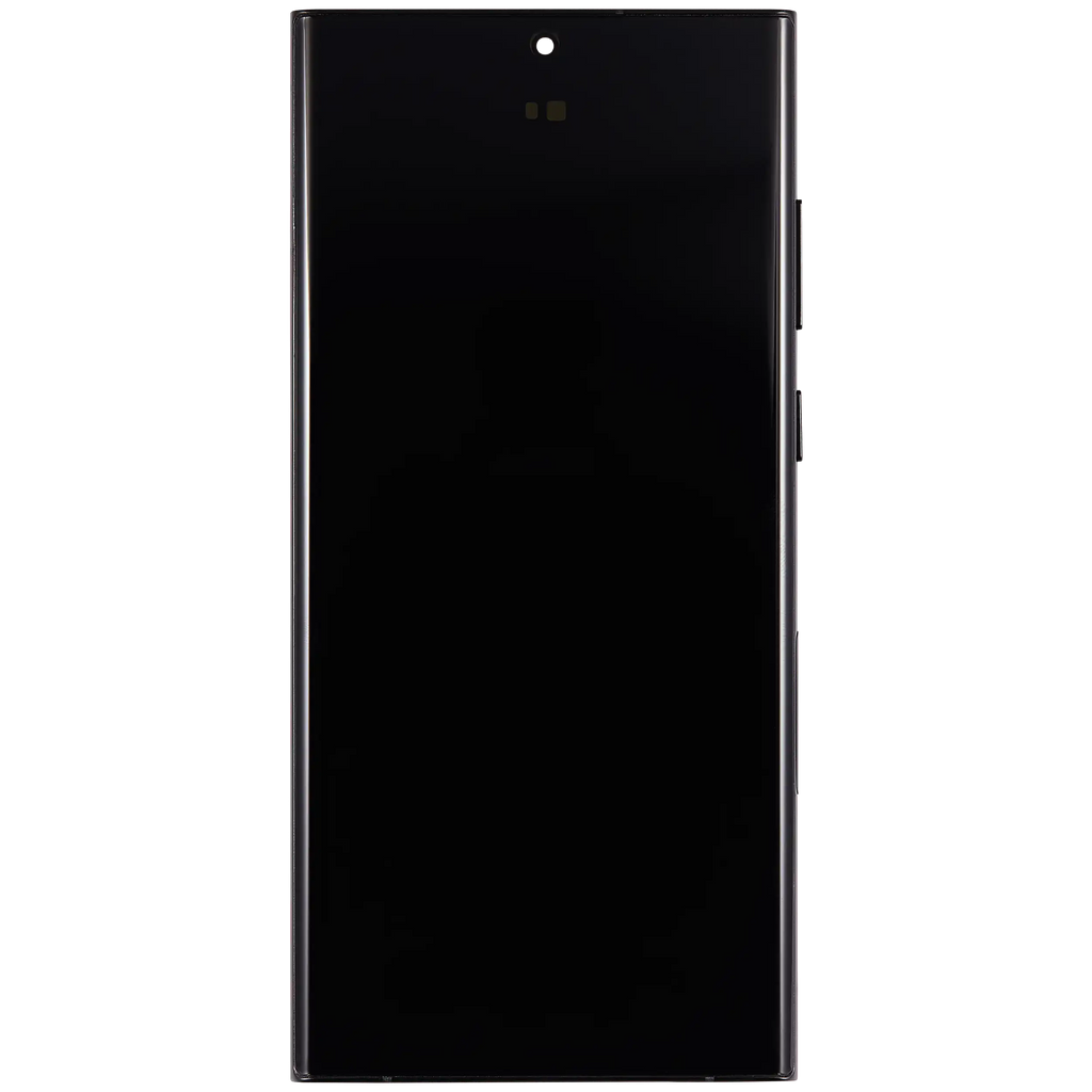 OLED-Display mit Rahmen Samsung Galaxy S22 Ultra Aftermarket Pro (Farbauswahl)