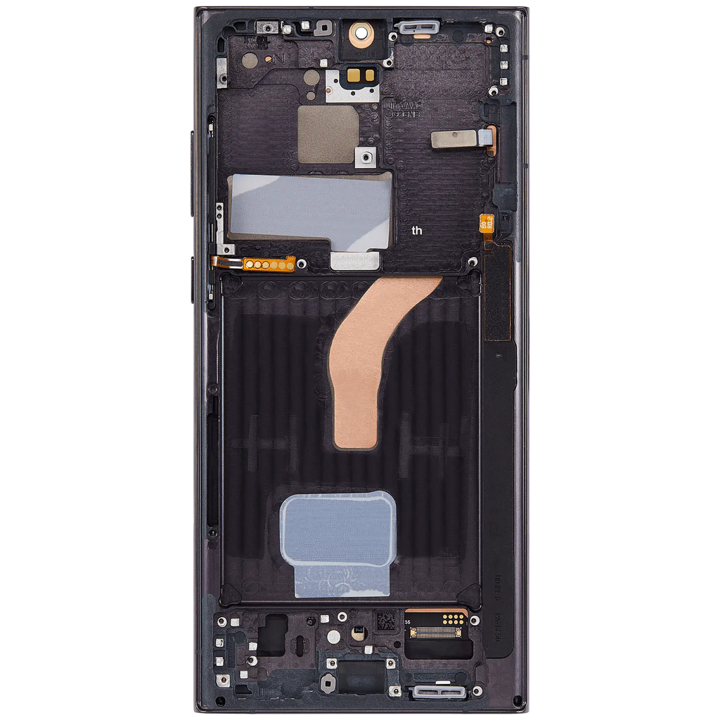 Samsung Galaxy S22 Ultra OLED-Display m. Rahmen - Phantom Black (Pro)
