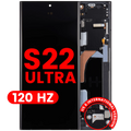 OLED Display with Frame for Samsung Galaxy S22 Ultra 5G (US & International Version) (Aftermarket Pro) (120Hz) (Graphite / Sky Blue / Red)